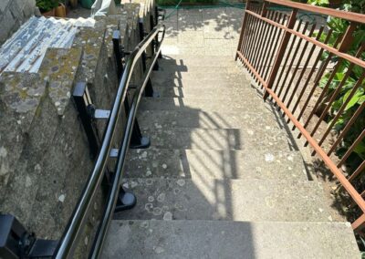 Montascale a seggiolino per scale esterne