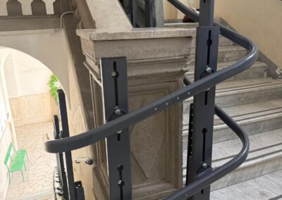 guida montascale scala curva